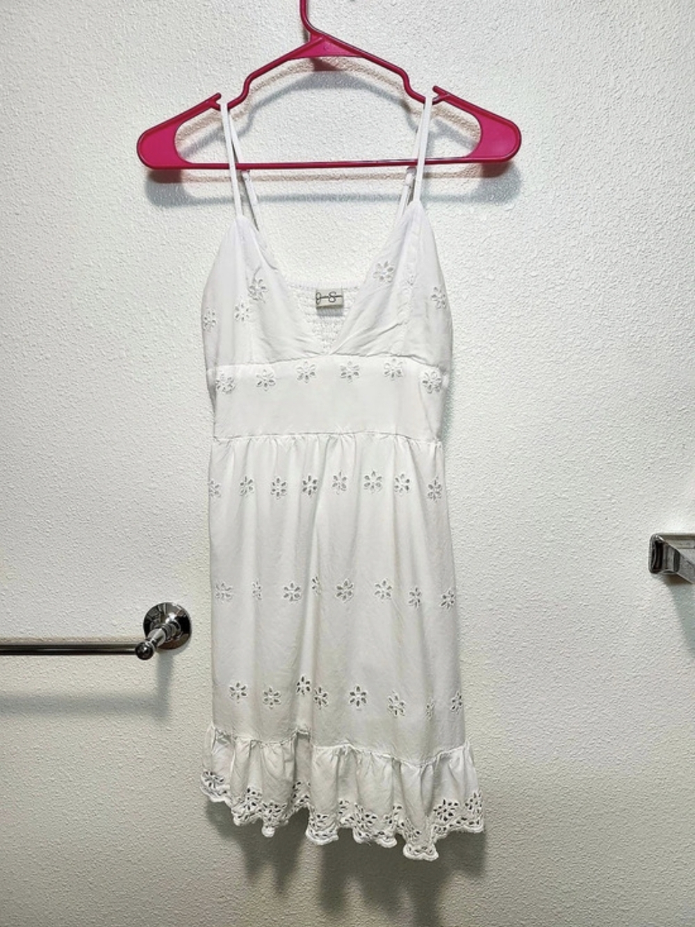 Jessica Simpson White Floral Mini Dress